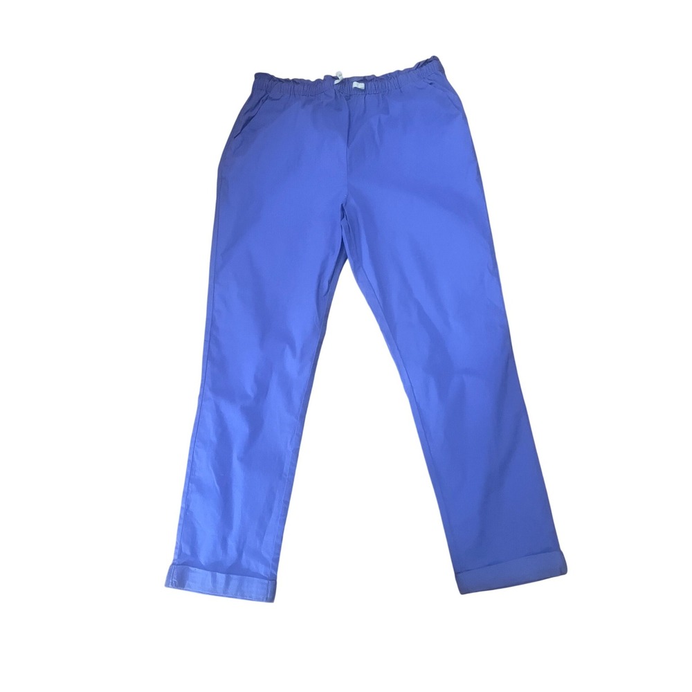 Free Assembly Girls Purple Paperbag Waist Straight Leg Cuffed Pants XXL 18